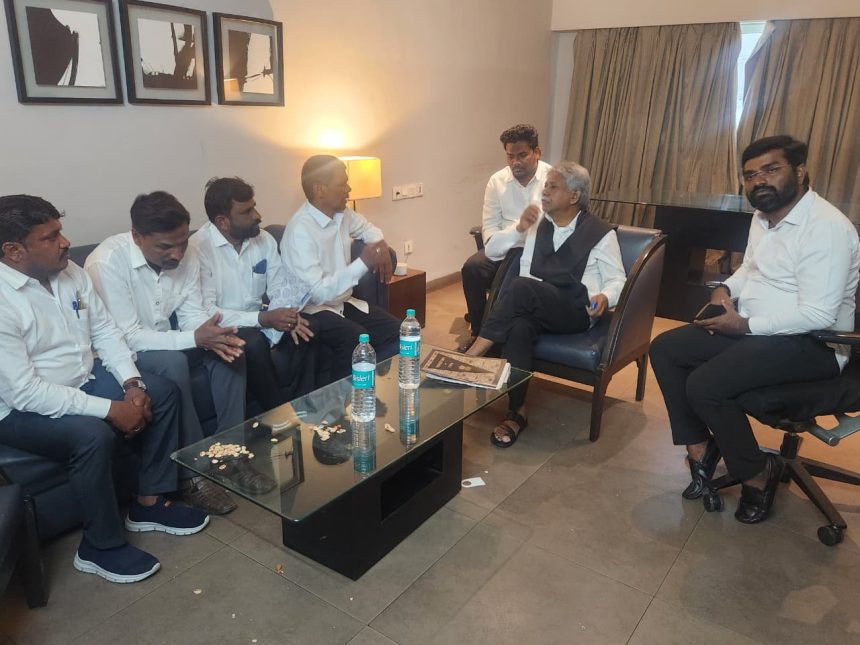 ಹೈದರಾಬಾದ್‌ನಲ್ಲಿ ಪದ್ಮಶ್ರೀ ಮಂದಕೃಷ್ಣ ಮಾದಿಗರ ಭೇಟಿ ಮಾಡಿದ : ಬಿ. ನರಸಪ್ಪ ದಂಡೋರ