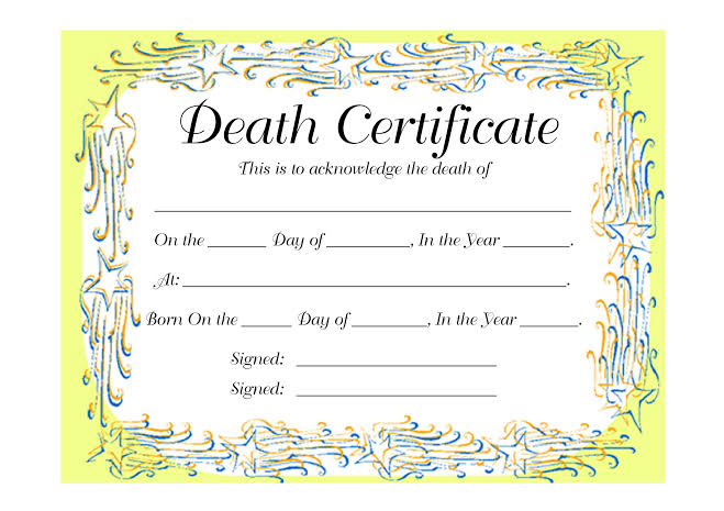 ಹೆಂಡತಿಯ ಮರಣ ಪತ್ರಕ್ಕೆ ಅರ್ಜಿ ಹಾಕಿದ ಗಂಡ : ಆತನ ಮರಣಪತ್ರ ನೀಡಿದ ಅಧಿಕಾರಿಗಳು ಹೆಂಡತಿಯ ಮರಣ ಪತ್ರಕ್ಕೆ ಅರ್ಜಿ ಹಾಕಿದ ಗಂಡ : ಆತನ ಮರಣಪತ್ರ ನೀಡಿದ ಅಧಿಕಾರಿಗಳು