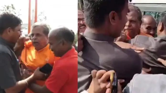 ಎಂ.ಬಿ.ಪಾಟೀಲ್ ನಿವಾಸಕ್ಕೆ ಮುತ್ತಿಗೆ ಹಾಕಲು ಯತ್ನ : ತಡೆಯಲು ಬಂದ ಪಿಎಸ್‌ಐ ಕಪಾಳಕ್ಕೆ ಬಾರಿಸಿದ ಸ್ವಾಮೀಜಿ 