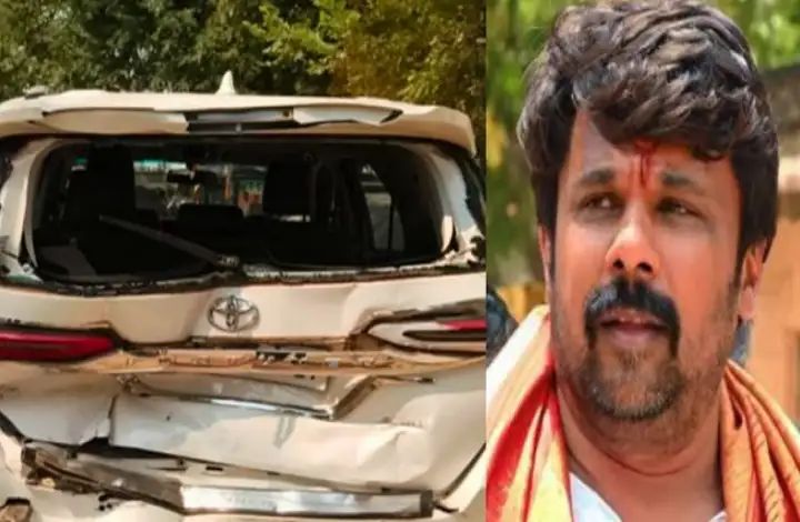 ಮಾಜಿ ಸಚಿವ ರಾಜೂಗೌಡ ಕಾರು ಅಪಘಾತ : ಪ್ರಾಣಾಪಾಯದಿಂದ ಪಾರು