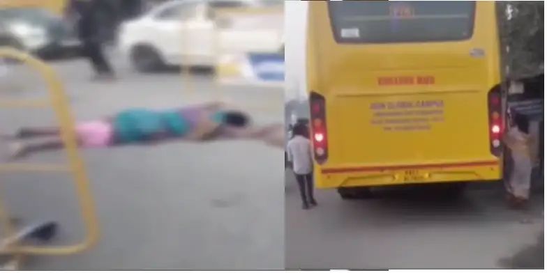 ಬೆಂಗಳೂರಿನಲ್ಲಿ ಬೆಳ್ಳಂಬೆಳಗ್ಗೆ ಘೋರ ದುರಂತ: ಕಾಲೇಜ್ ಬಸ್ ಡಿಕ್ಕಿಯಾಗಿ ತಾಯಿ,ಮಗ ಸಾವು