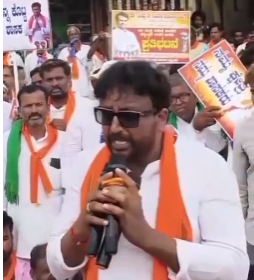 ಶಾಸಕ ಚಂದ್ರು ಲಮಾಣಿ ಅವರ ಬಂಧನ ವಿರೋಧಿಸಿ ಪ್ರತಿಭಟನೆ