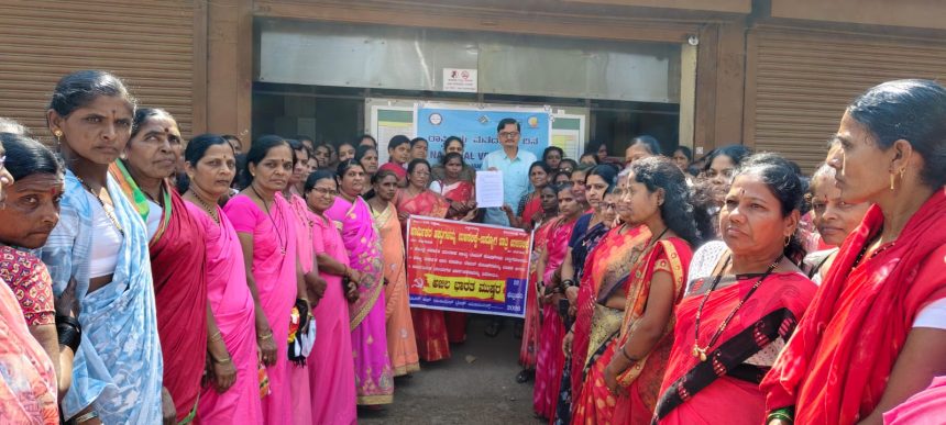 ಮೋದಿ ಸರ್ಕಾರಕ್ಕೆ ದಿಕ್ಕಾರ ಕೂಗಿದ ಸಿ ಐ ಟಿ ಯೂ ಕಾಗವಾಡ ಸಂಘಟನೆ