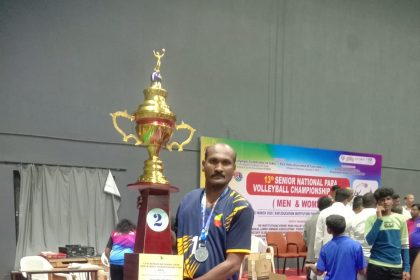 ವಾಲಿಬಾಲ ನ್ಯಾಶನಲ್ ಚಾಂಪಿಯನ್ ಶಿಪ್ ಗೆ ಯಮನಪ್ಪ ದೊಡಮನಿ ಆಯ್ಕೆ