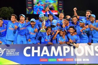 ಭಾರತ ಕಿರಿಯರ ತಂಡಕ್ಕೆ ವಿಶ್ವಕಪ್ ಟ್ರೋಫಿ