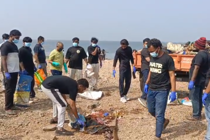 ಕೃಷ್ಣಾ ನದಿ ತೀರದಲ್ಲಿ ಗಾನಯೋಗಿ ಸಂಘದ ಸ್ವಚ್ಛತಾ ಕಾರ್ಯ