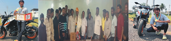 ಬೆಂಗಳೂರಿನಿಂದ ಅಯೋಧ್ಯೆಗೆ 43 ಗಂಟೆಯಲ್ಲಿ ದ್ವಿಚಕ್ರ ವಾಹನದಲ್ಲಿ ತಲುಪಿ ದಾಖಲೆ ಬರೆದ ಅರಸೀಕೆರೆ ಯುವಕ