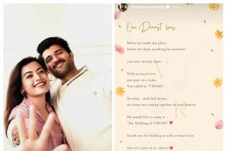 ಇಂದು ರಾಜಸ್ಥಾನದಲ್ಲಿ ರಶ್ಮಿಕಾ ಮಂದಣ್ಣ – ವಿಜಯ್ ದೇವರಕೊಂಡ ಆರತಕ್ಷತೆ