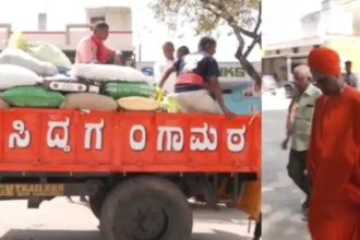 ಸಿದ್ದಗಂಗಾ ಮಠದ ಜಾತ್ರಾ ಮಹೋತ್ಸವ : ಸ್ವಾಮೀಜಿಗಳಿಂದ ಸಂಪ್ರದಾಯಿಕ ಭಿಕ್ಷಾಟನೆ 