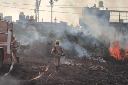 ಕೆಪಿಟಿಸಿಎಲ್ ಆವರಣದಲ್ಲಿ ಬೆಂಕಿ ಅವಘಡ : ತಪ್ಪಿದ ಭಾರೀ ಅನಾಹುತ
