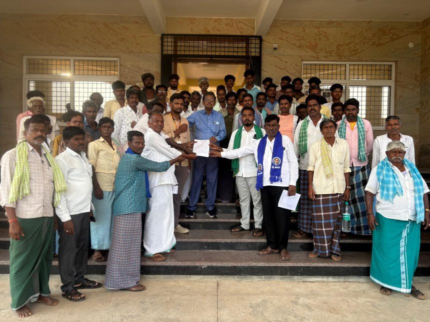 ಶಿವಶಕ್ತಿ ಕಲ್ಲು ಗಣಿಗಾರಿಕೆ ಅನುಮತಿ ರದ್ದು ಪಡಿಸಬೇಕು ಎಂದು ನೇರ್ಲಹಳ್ಳಿ  ಗ್ರಾಮಸ್ಥರಿಂದ  ಮನವಿ