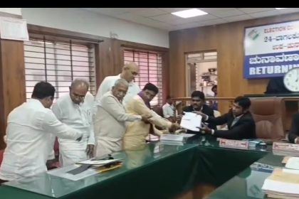 ಕಾಂಗ್ರೆಸ್ ಅಭ್ಯರ್ಥಿ ಉಮೇಶ ಮೇಟಿ ನಾಮಪತ್ರ ಸಲ್ಲಿಕೆ