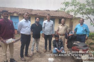 ಕಾಂಗ್ರಾಳ ಅಬಕಾರಿ ಇಲಾಖೆ ವತಿಯಿಂದ 254 ಗ್ರಾಮ ಗಾಂಜಾ ವಶ