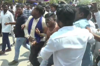 ಒಳ ಮೀಸಲಾತಿ ಜಾರಿ ಹೋರಾಟದಲ್ಲಿ ಪೆಟ್ರೋಲ್ ಸುರಿದುಕೊಂಡು ಭರತ್ ಎಂಬ ಯುವಕ ಆತ್ಮಹತ್ಯೆಗೆ ಯತ್ನ