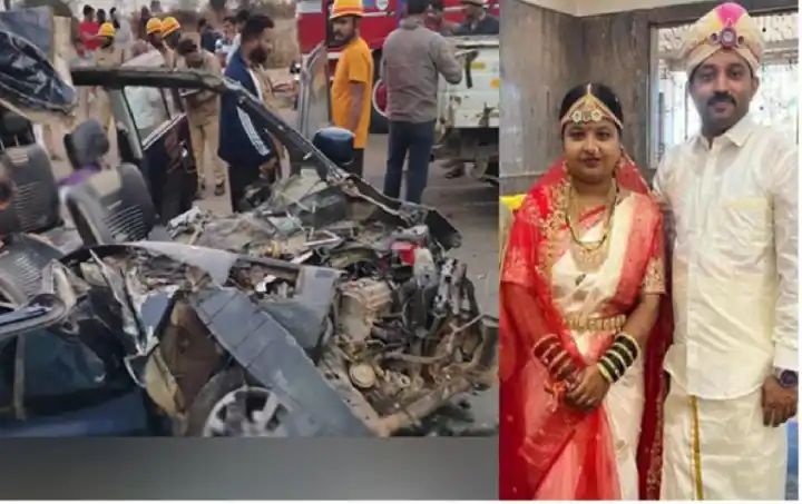 ಬಾಳಬೇಕೆಂದು ಹಸೆಮಣೆ ಏರಿದ್ದ ಜೋಡಿ ವಿಧಿಯಾಟಕ್ಕೆ ನವದಂಪತಿ ಬಲಿ