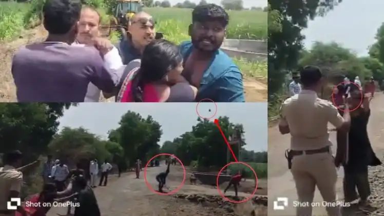 ಕಳ್ಳತನದ ಆರೋಪಿಗಳನ್ನ ಬಂಧಿಸಲು ಹೋದ ಪೊಲೀಸ್ ರ ಮೇಲೆ ಆರೋಪಿ, ಬೆಂಬಲಿಗರ ಕಲ್ಲು ತೂರಾಟ