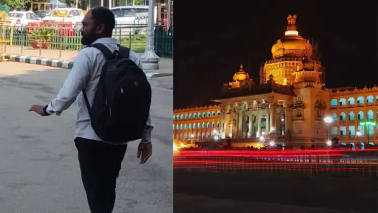 8 ಲಕ್ಷ ರೂಪಾಯಿ ಹಣದೊಂದಿಗೆ ವಿಧಾನಸೌಧ ಪ್ರವೇಶಿಸಲು ಯತ್ನಿಸಿದ ಯುವಕ ವಶಕ್ಕೆ