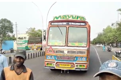 ಕುಡಿದ ಮತ್ತಿನಲ್ಲಿ ಅಡ್ಡಾದಿಡ್ಡಿ ಚಲಾಯಿಸಿದ ಲಾರಿ ಚಾಲಕ