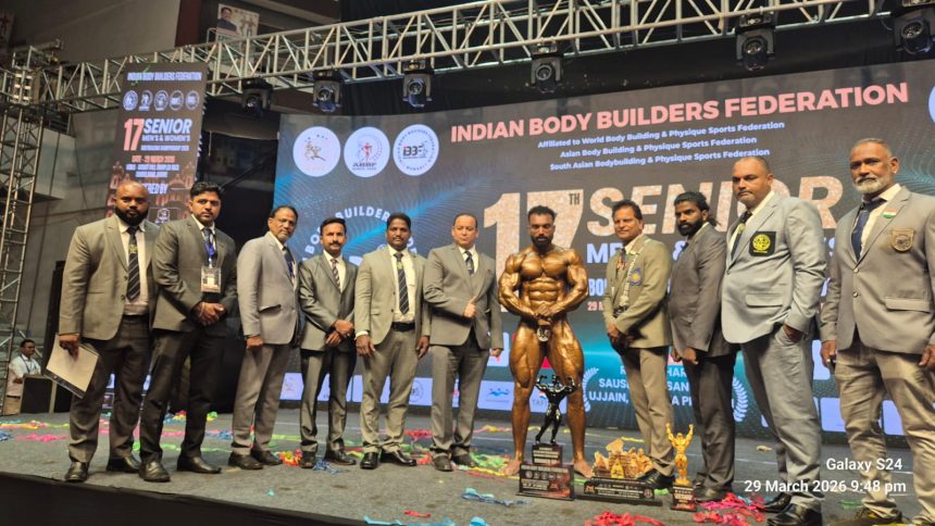 ಮಂಜುನಾಥ ಎಸ್. ಅವರಿಗೆ ‘ಮಿಸ್ಟರ್ ಇಂಡಿಯಾ’ ಚಿನ್ನದ ಪದಕ ಹಾಗೂ ರನ್ನರ್ ಅಪ್ ಪ್ರಶಸ್ತಿ