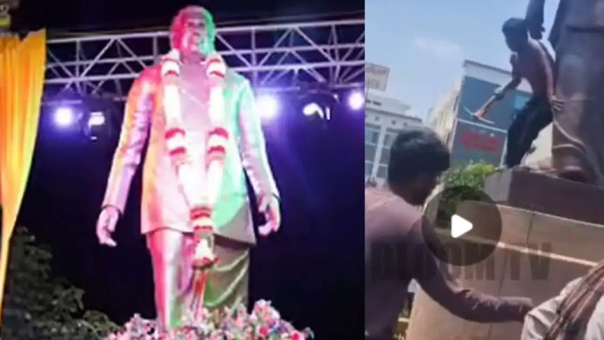 ಕುಡಿದ ಮತ್ತಿನಲ್ಲಿ ಮಾಜಿ ಸಿಎಂ ದಿ.ಗುಂಡೂರಾವ್ ಪ್ರತಿಮೆ ಧ್ವಂಸಕ್ಕೆ ಯತ್ನ : ಆರೋಪಿ ಅರೆಸ್ಟ್ 