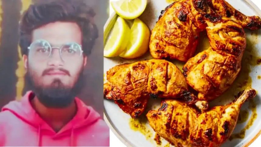 ನಾನ್‌ವೆಜ್ ತಿನ್ನುವಾಗ ಗಂಟಲಿನಲ್ಲಿ ಚಿಕನ್ ಮೂಳೆ ಸಿಲುಕಿ ಯುವಕ ದಾರುಣ ಸಾವು 